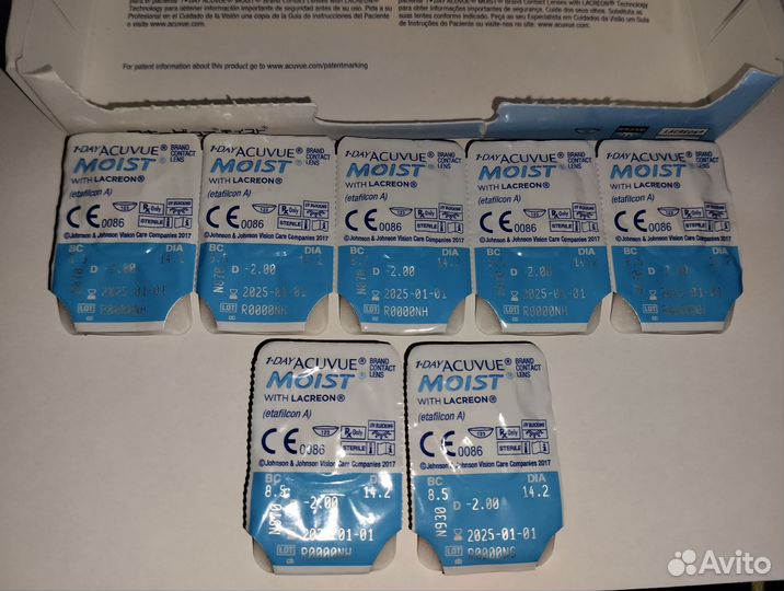 Линзы контактные acuvue