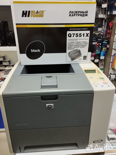 Принтер Лазерный HP LaserJet P3005d+новый картридж