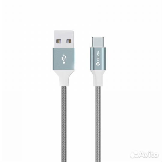Кабель Devia Gracious Series for Type-C - Silvery