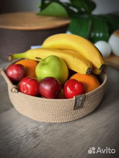 Корзина джут хлебница косметичка контейнер