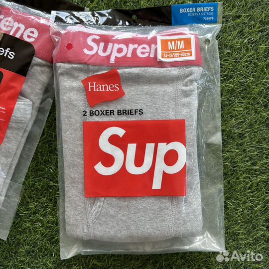 Трусы Supreme Boxer briefs hanes 