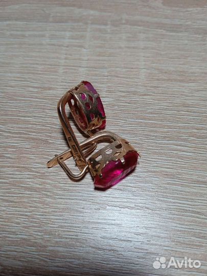 Золотые серьги 583 проба СССР