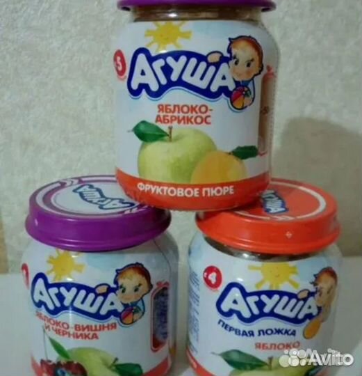 Фруктовое пюре агуша