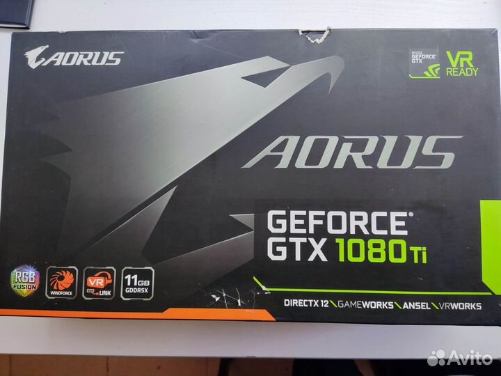 Видеокарта Aorus gigabyte 1080 ti