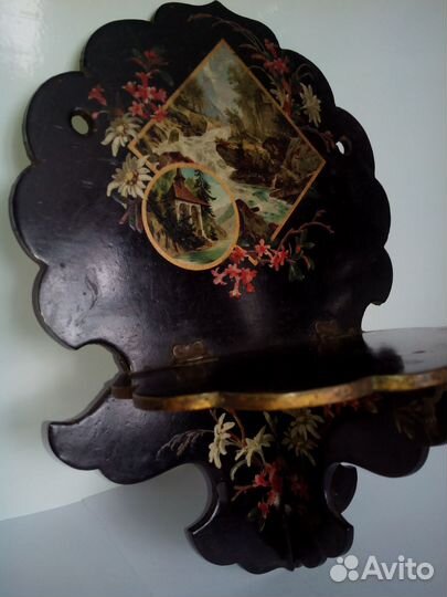 Полка-консоль шинуазри. Винтаж