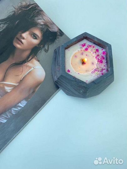 Ароматические свечи из гипса