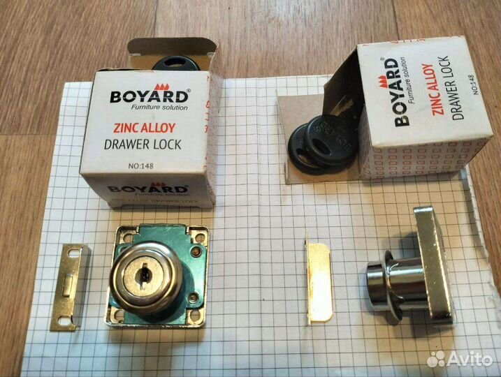 Замки мебельные стандартные