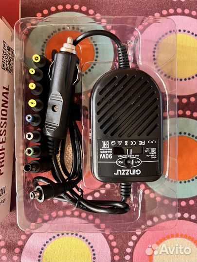 Автомобильный адаптер для ноутбука, универсальный