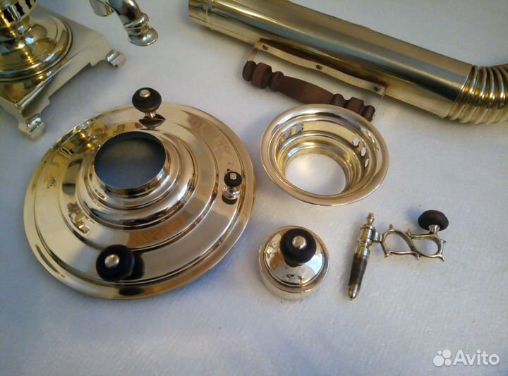 Самовар старинный дровяной жаровой