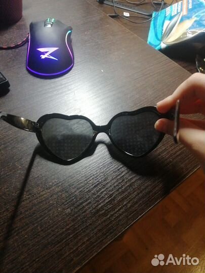 Очки сердечки