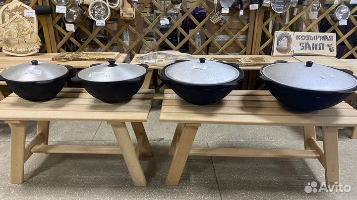 Казан чугунный 6л, 8л, 12л, 16л