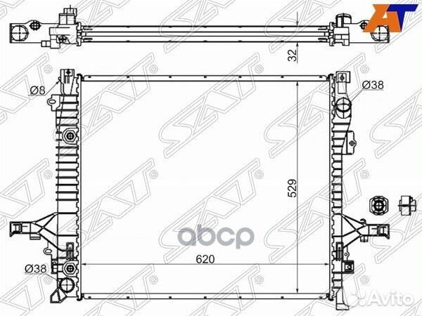 Радиатор Volvo XC90 02-14 VL0006 Sat