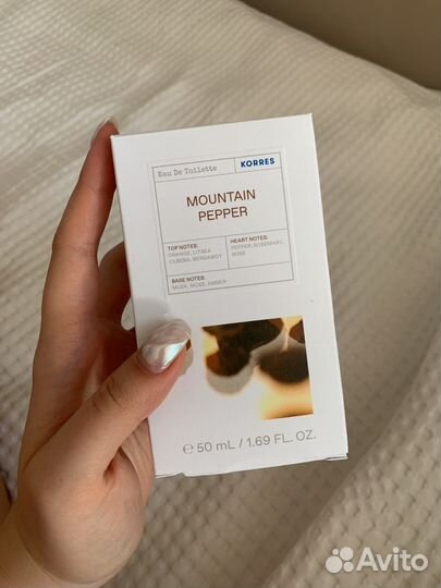 Туалетная вода korres mountain pepper