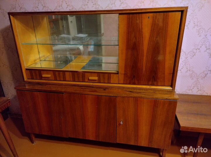 Шкаф Сервант Лигна Чехословакия Midcentury