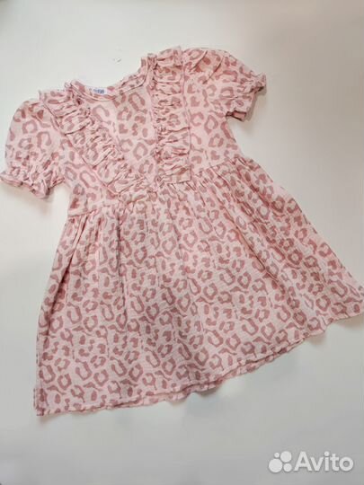 Платье для девочки из муслина 104,110,116,122