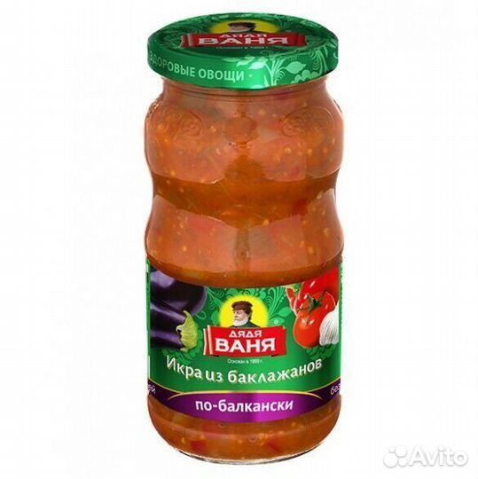 Икра Дядя Ваня из баклажанов По-балкански 460г