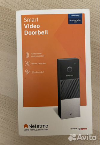 Видеозвонок Netatmo Smart Video Doorbell