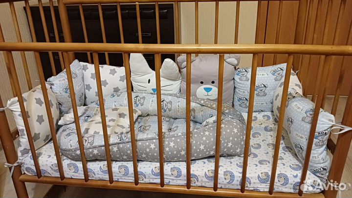 Бортики в детскую кроватку бесплатно