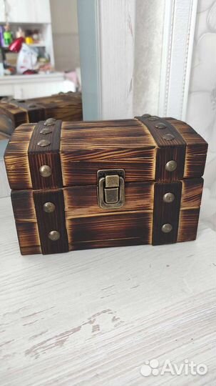 Сундук деревянный набор