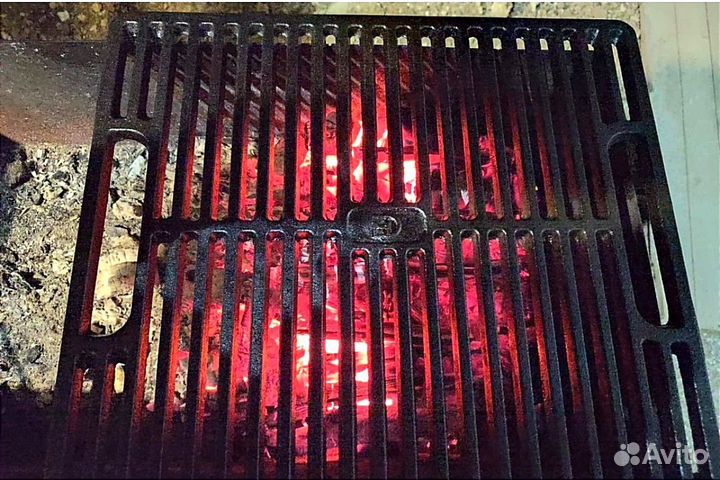 Чугунная решетка гриль садж