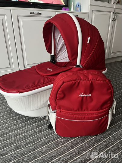 Коляска 2 в 1 Emilio + кресло переноска в машину