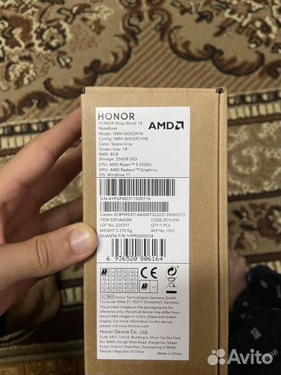 Honor magicbook 14
