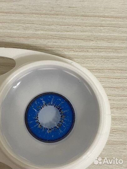 Линзы голубые