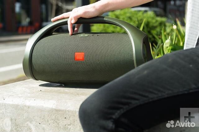 Портативная колонка bluetooth boombox зеленая