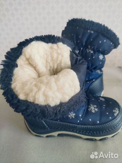 Сапожки зимние для девочки 21 -22