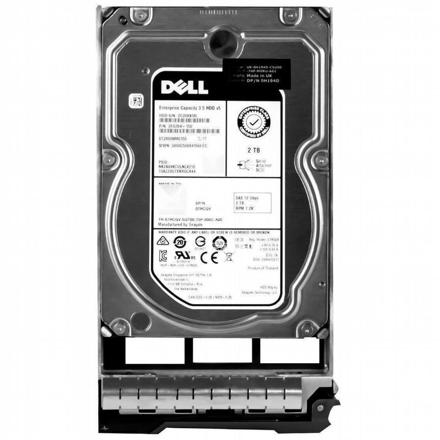 [ST2000NM0155] Жесткий Диск Dell 7rcgv 2tb Sas 3,5" Hdd St2000nm0155