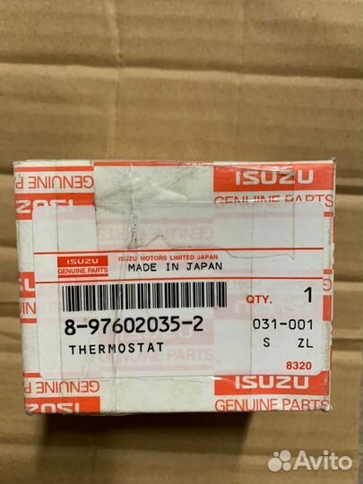 Термостат 8-97602035-2 для Isuzu 6HK1 4HK1