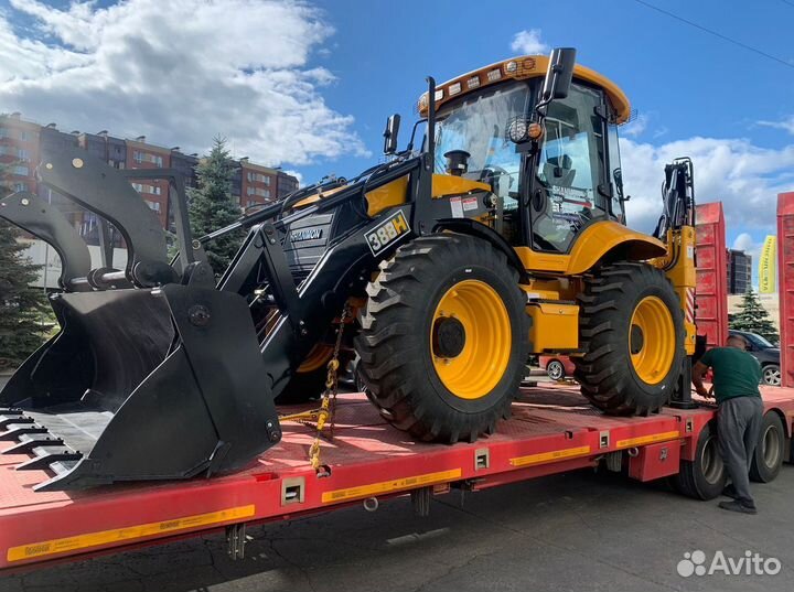 Экскаватор-погрузчик Shanmon 388H-III Carraro, 2024