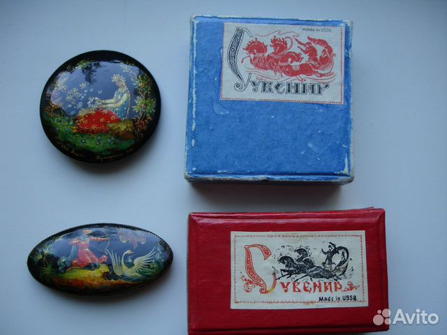 Брошь Палех Авторская