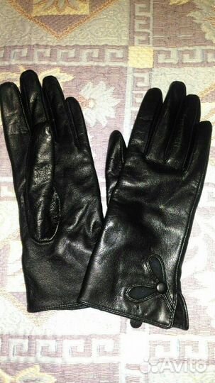 Перчатки кожаные