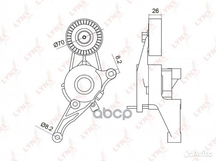 Натяжитель ремня навесного оборудования PT3041