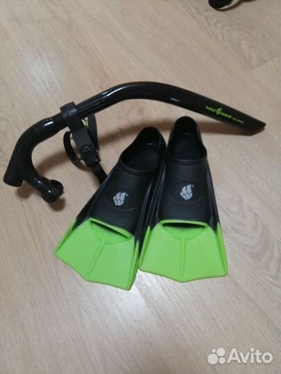 Фронтальная трубка, ласты, мешок