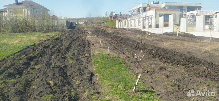 Вспашка земли почвофрезой