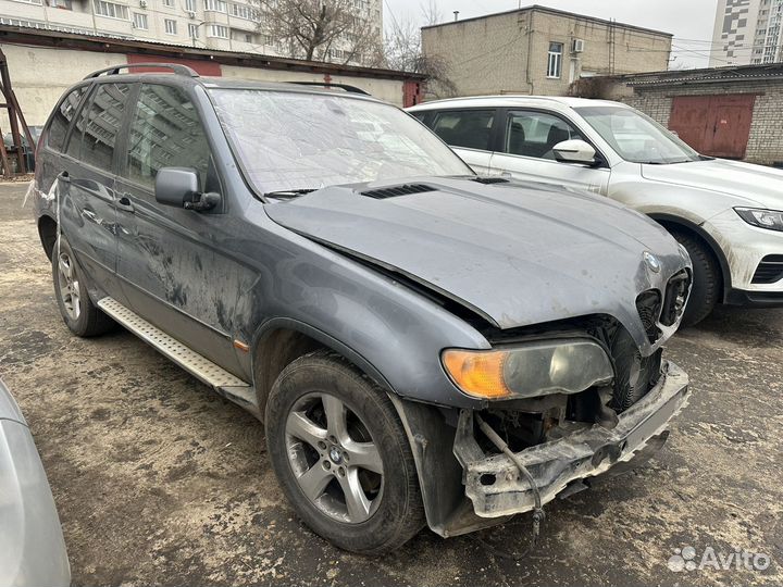 BMW X5 3.0 AT, 2002, битый, 376 000 км