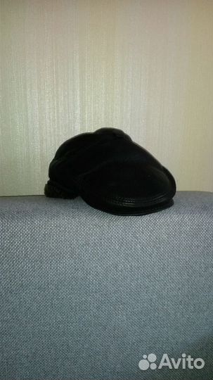 Кепка зимняя. Натуральная кожа и мех