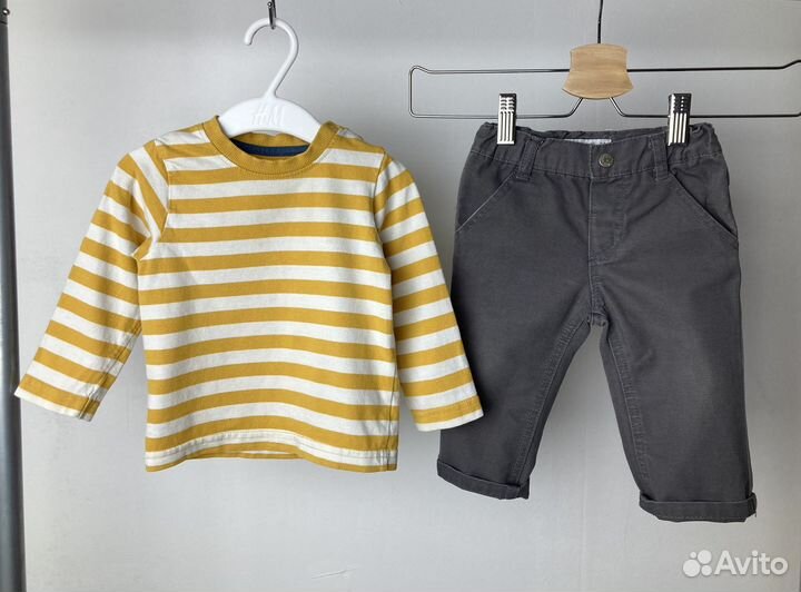 Фирменные вещи пакетом мальчику 74/80 hm zara