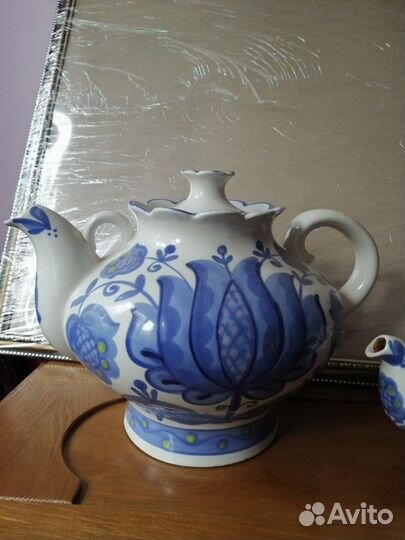 Чайники фаянс 3 штуки в наборе