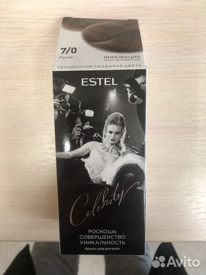 Краска для волос estel 7/0 русый
