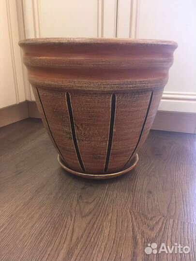 Керамический горшок напольный