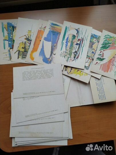 Павлинов Лодки народов мира набор открыток