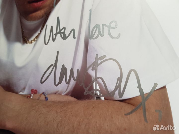 Автограф Gorillaz / Damon Albarn / Blur 45см /30см