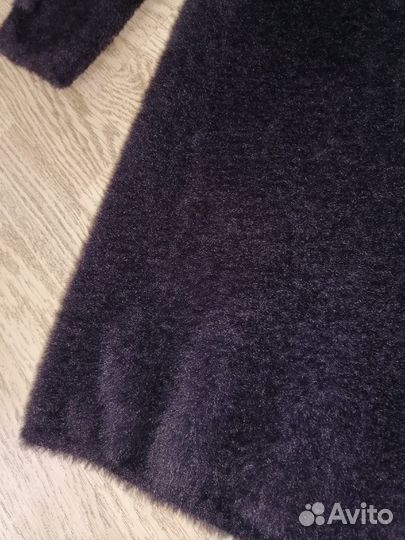 Пальто под альпака 44р, куртка из вязаной норки