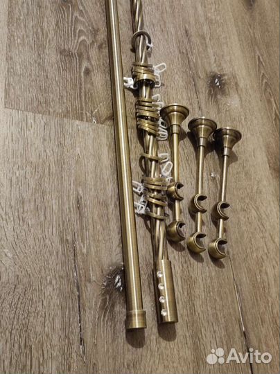 Карнизы для штор двухрядный металлический