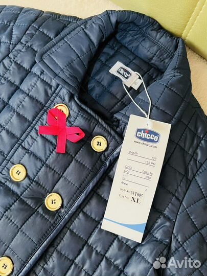 Стеганная куртка для девочки chicco 104-110