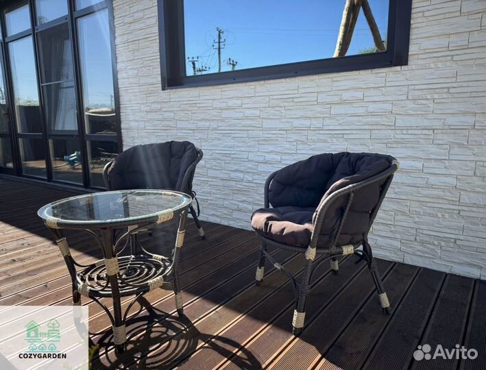 Комплект мебели для сада из ротанга