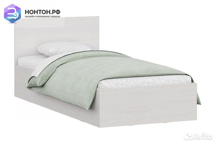 Кровать Глория 0.9 м ясень анкор светлый